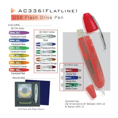 Pen Type Colorful Promotional USB Flash Drive