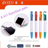 Newest design hot Sale 4 in 1 plastic ball pen/ballpoint pen